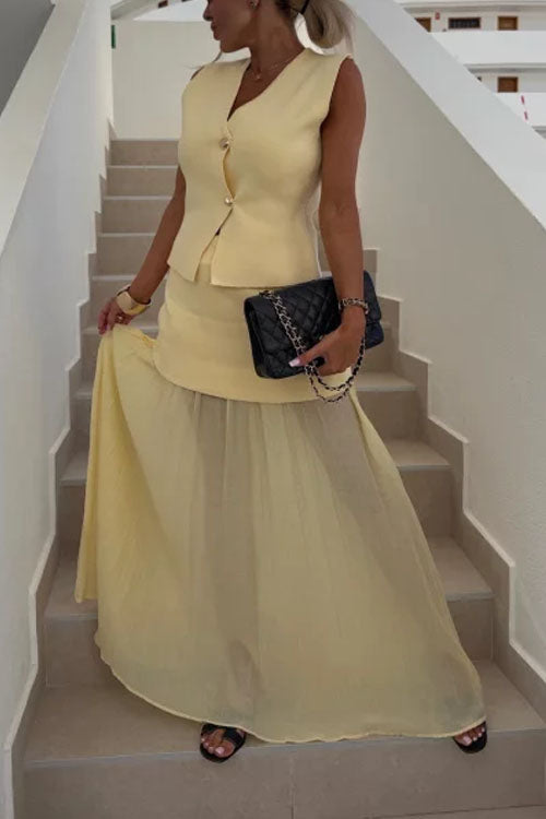 Rowangirl  Panelled Midi Skirt