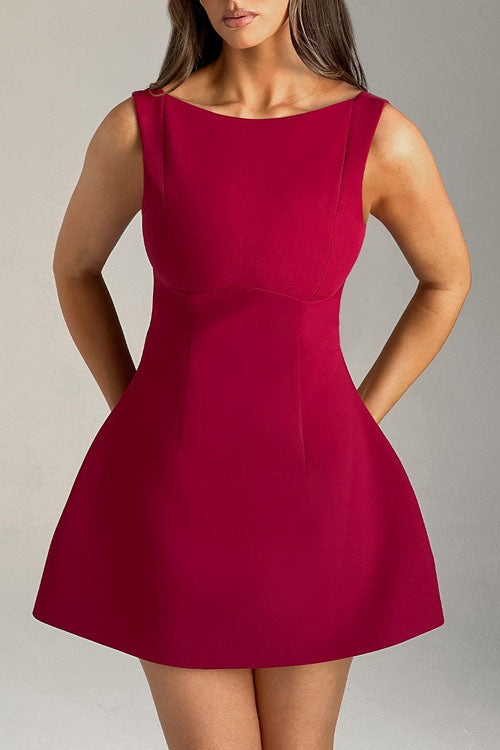 Rowangirl Sleeveless Elegant Short Dress
