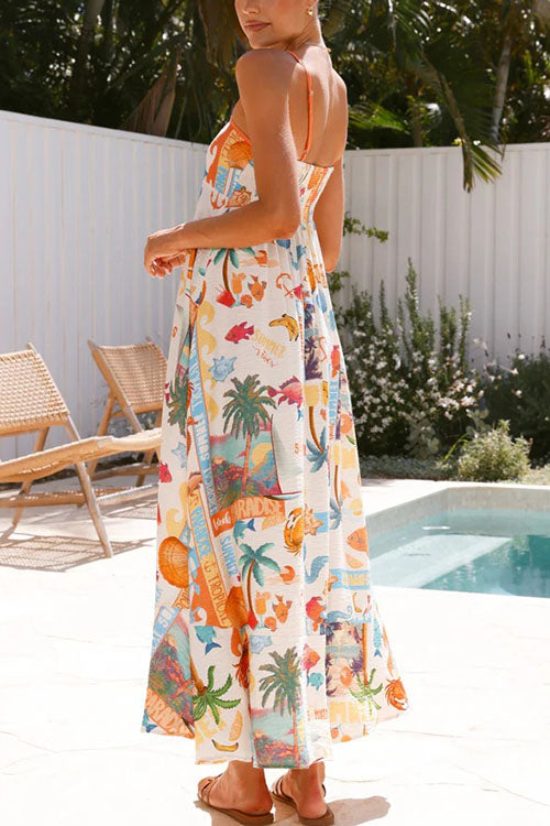 Rowangirl Long Swing Sling Resort Dress