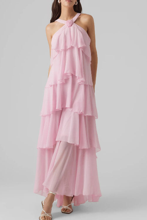 Rowangirl Multi-Layered Halterneck Dress