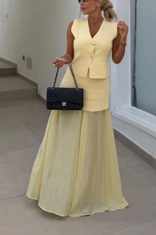 Rowangirl  Panelled Midi Skirt