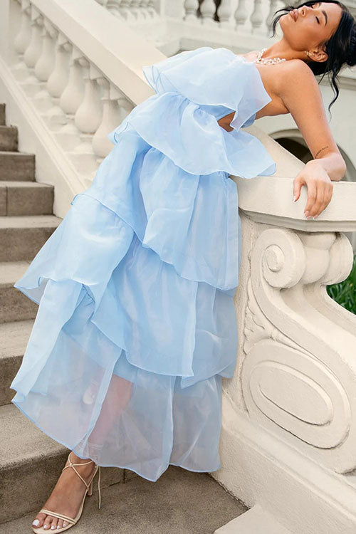 Rowangirl  Mesh Strapless Backless Dress