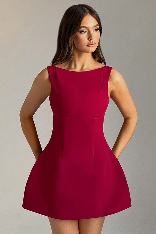 Rowangirl Sleeveless Elegant Short Dress