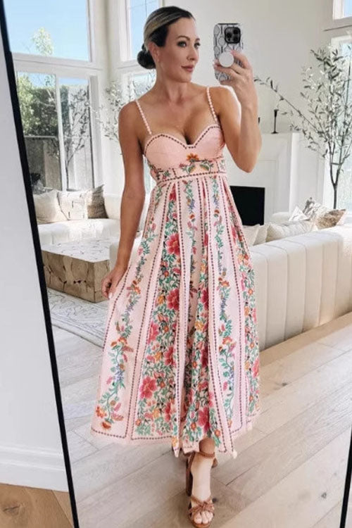 Rowangirl  Fashion Printed Sling Dress