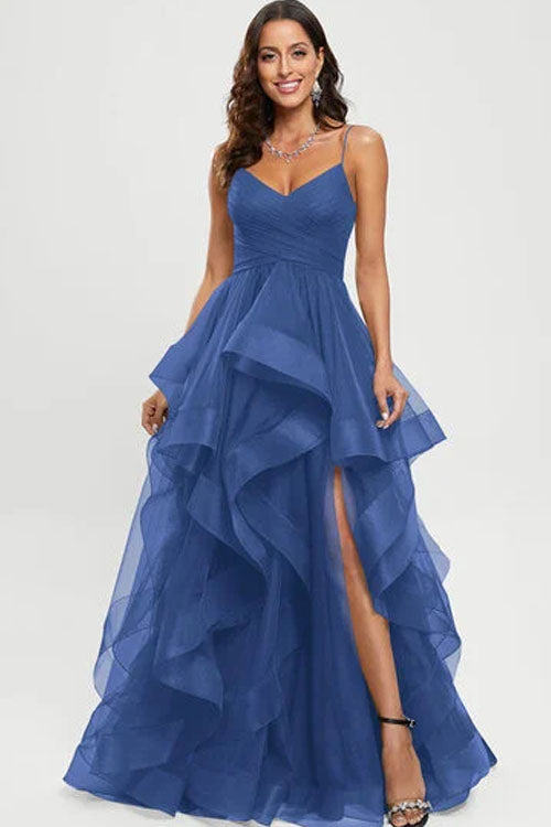 Rowangirl  Strapless Mesh Princess Long Dress