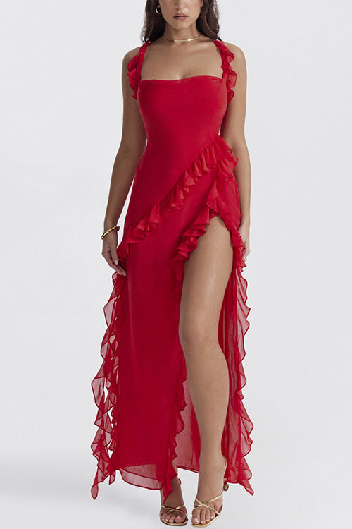 Rowangirl Fashionable Ruffles And Elegant Temperament Cross Dress