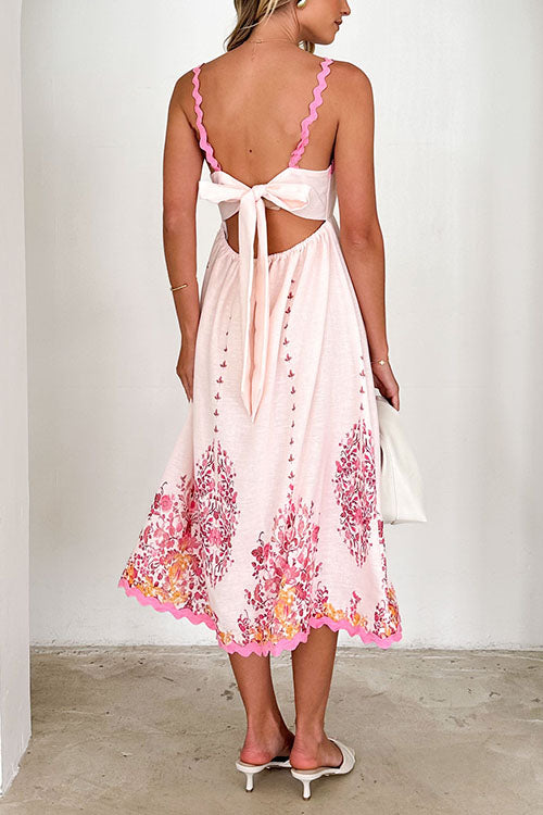 Rowangirl Halterneck Strappy Backless Long Dress