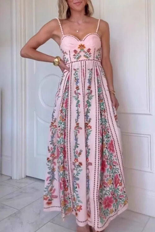 Rowangirl  Fashion Printed Sling Dress