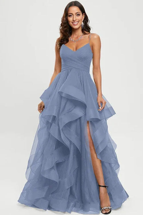 Rowangirl  Strapless Mesh Princess Long Dress