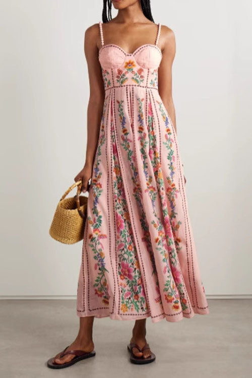 Rowangirl  Fashion Printed Sling Dress