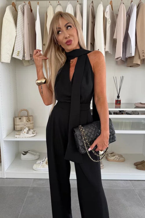 Rowangirl Sleeveless Deep V Jumpsuit