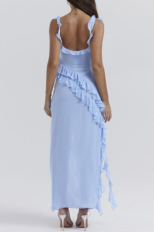 Rowangirl Fashionable Ruffles And Elegant Temperament Cross Dress