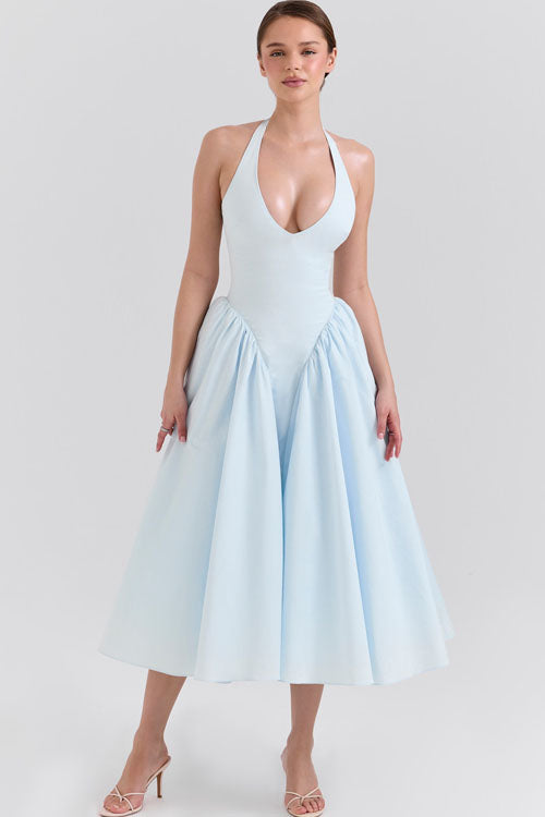Rowangirl V-Neck Long Dress