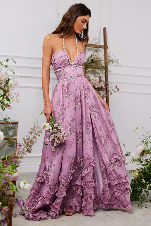Rowangirl Printed Pearl Maxi Dress