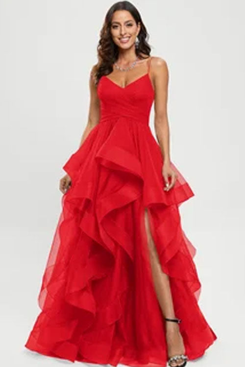 Rowangirl  Strapless Mesh Princess Long Dress