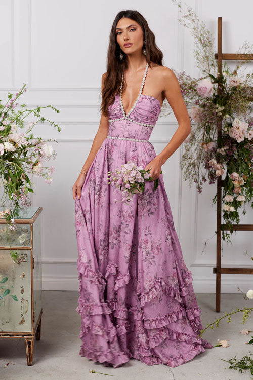 Rowangirl Printed Pearl Maxi Dress