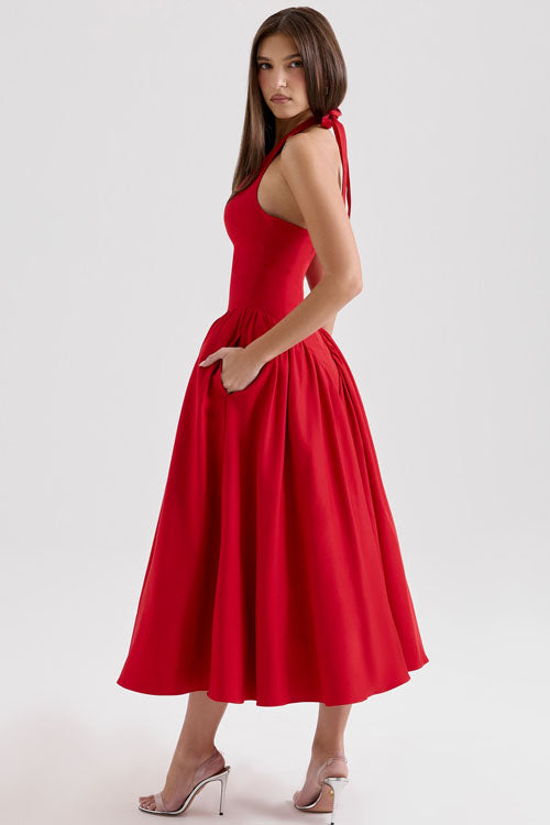 Rowangirl V-Neck Long Dress