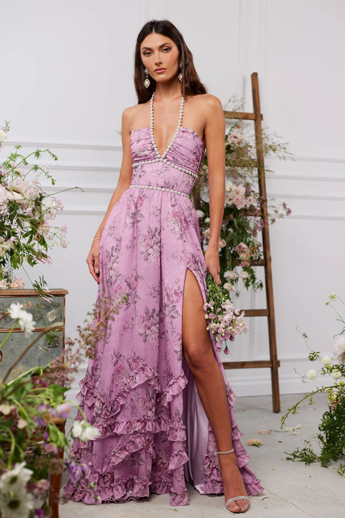 Rowangirl Printed Pearl Maxi Dress