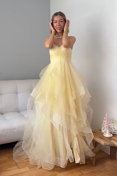 Rowangirl  Strapless Mesh Princess Long Dress