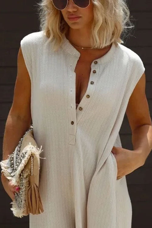 Rowangirl Sleeveless Wide Leg Jumpsuit