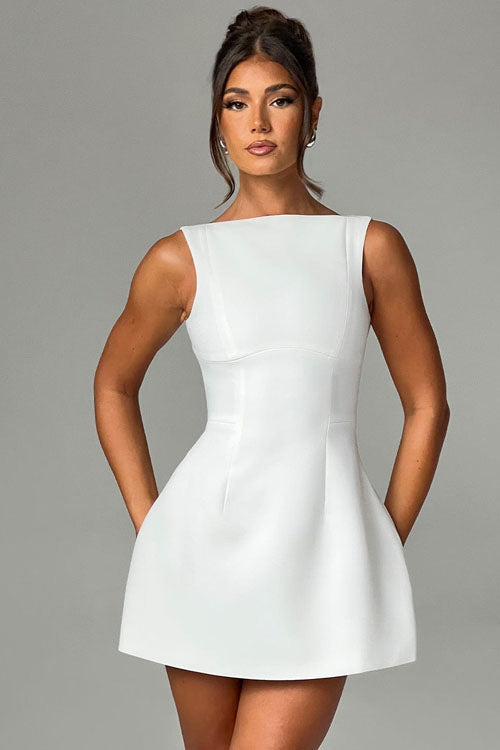 Rowangirl Sleeveless Elegant Short Dress