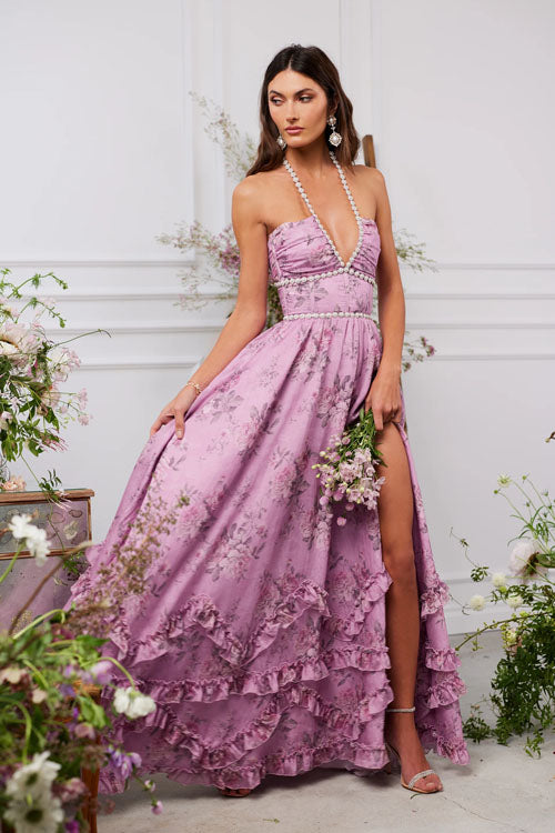 Rowangirl Printed Pearl Maxi Dress