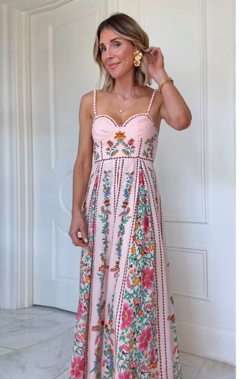 Rowangirl  Fashion Printed Sling Dress