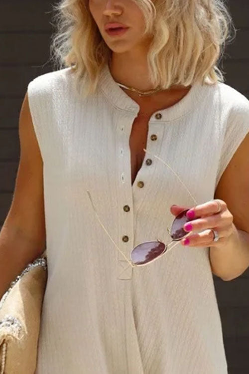 Rowangirl Sleeveless Wide Leg Jumpsuit