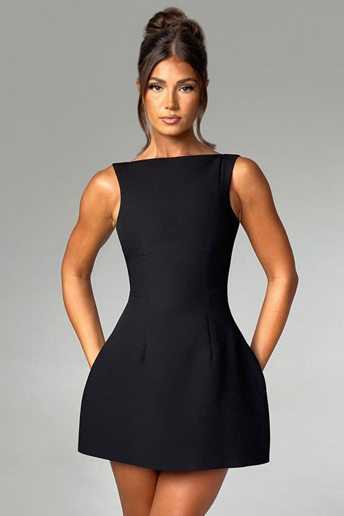 Rowangirl Sleeveless Elegant Short Dress
