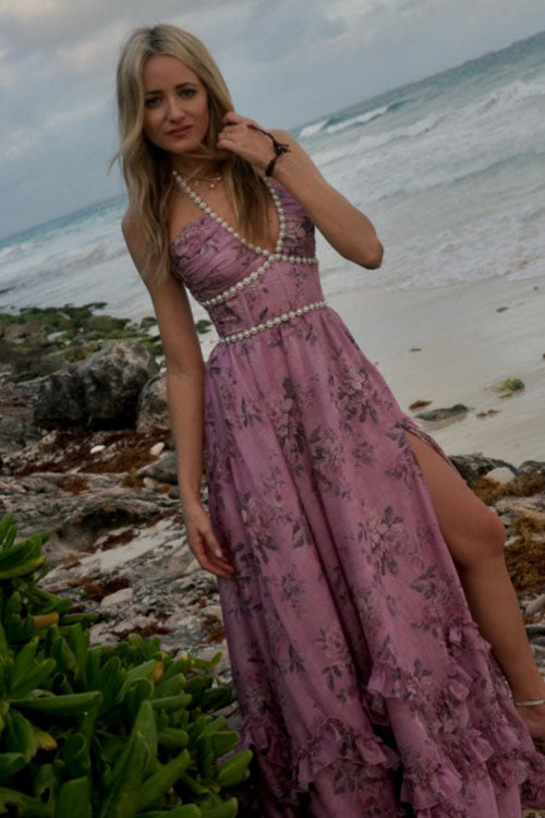 Rowangirl Printed Pearl Maxi Dress
