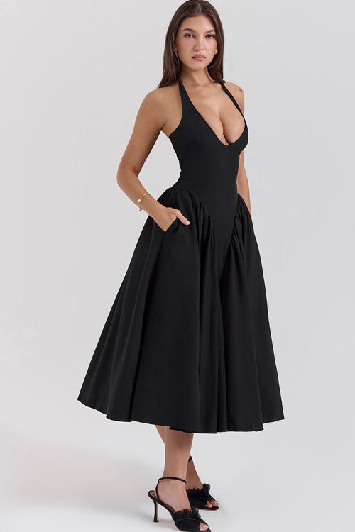 Rowangirl V-Neck Long Dress