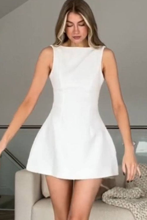 Rowangirl Sleeveless Elegant Short Dress