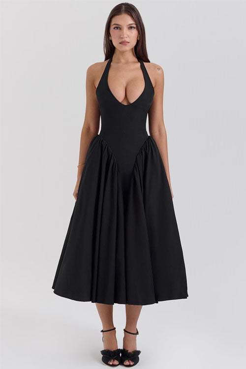 Rowangirl V-Neck Long Dress