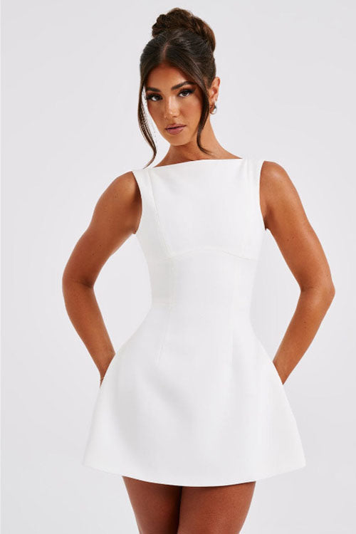 Rowangirl Sleeveless Elegant Short Dress