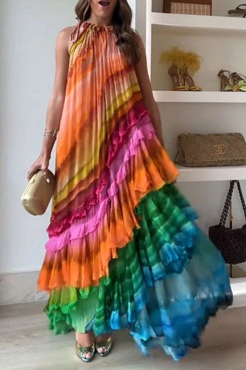 Rowangirl  Fashion Printed Off-Shoulder Dress