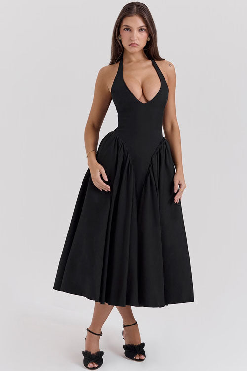 Rowangirl V-Neck Long Dress
