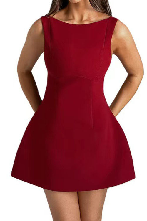 Rowangirl Sleeveless Elegant Short Dress