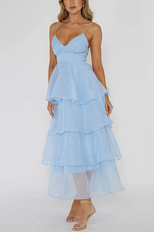 Rowangirl   V Backless Suspender Dress