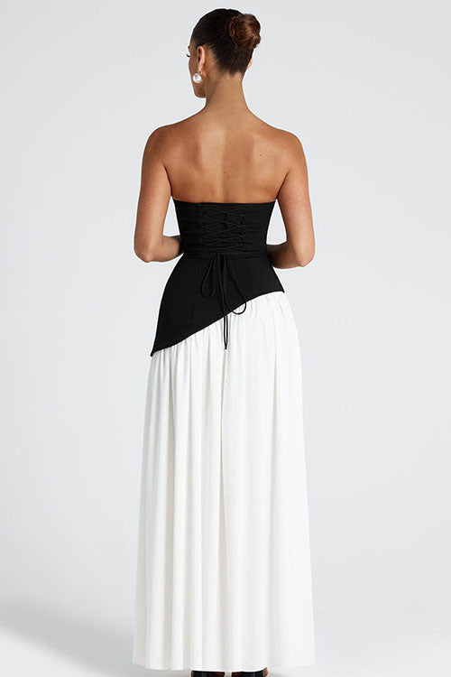 Rowangirl Irregular Slit Holiday Maxi Dress