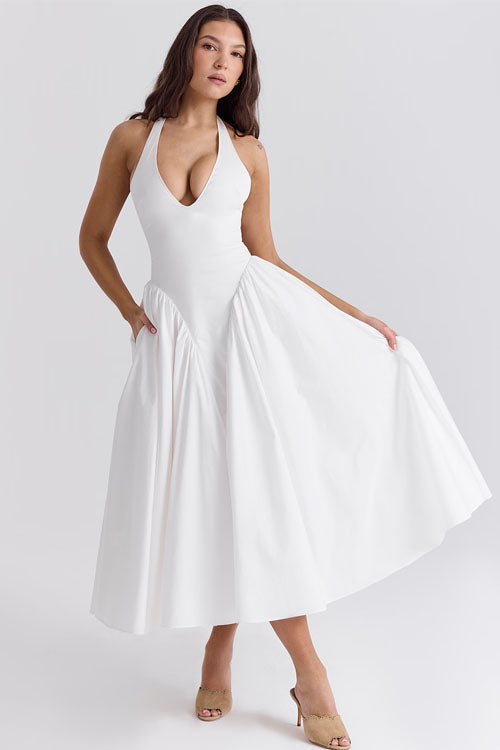 Rowangirl V-Neck Long Dress