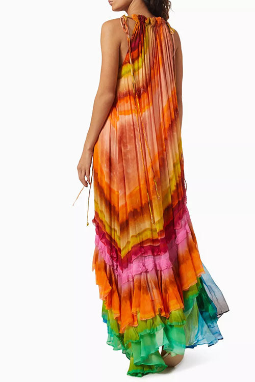 Rowangirl  Fashion Printed Off-Shoulder Dress