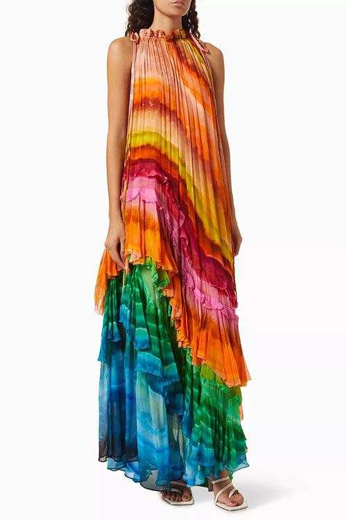 Rowangirl  Fashion Printed Off-Shoulder Dress