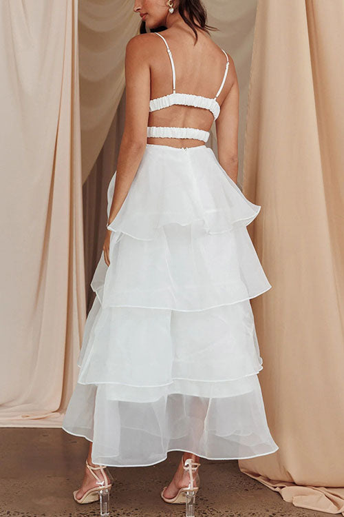 Rowangirl   V Backless Suspender Dress