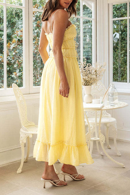 Rowangirl  Long Strappy Patchwork Dress