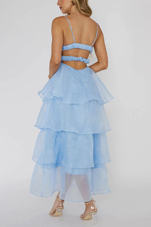 Rowangirl   V Backless Suspender Dress