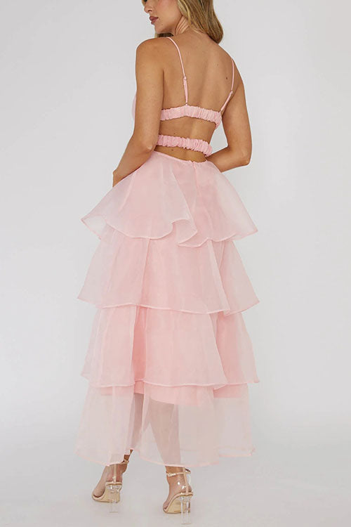 Rowangirl   V Backless Suspender Dress
