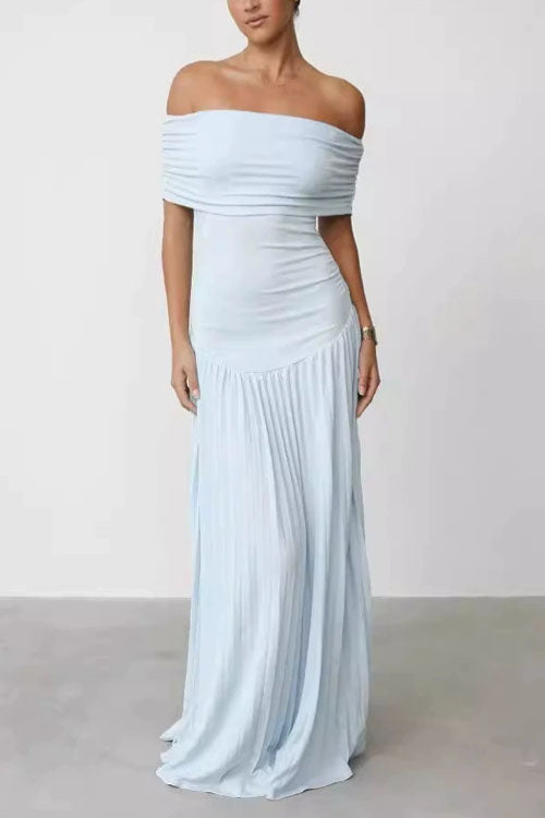 Rowangirl  Off-shoulder One-shoulder Fashionable And Elegant Tube Top Dress