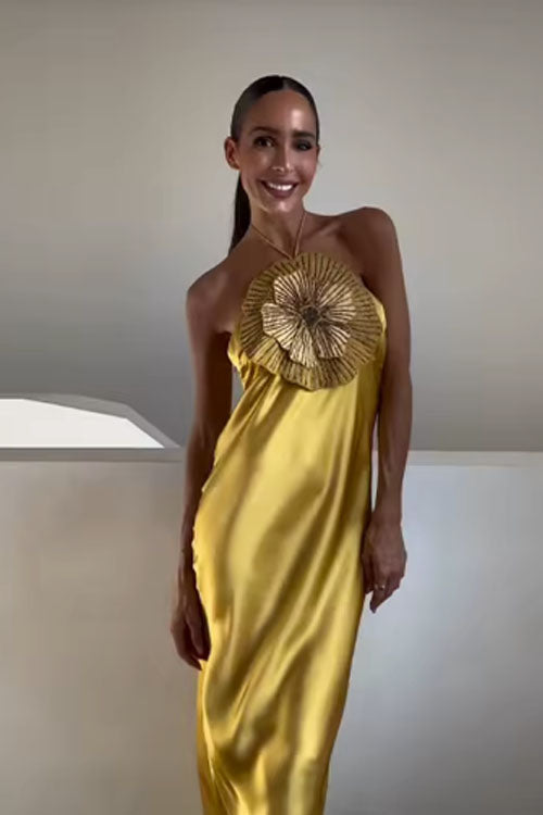 Rowangirl  Floral Halterneck Dress