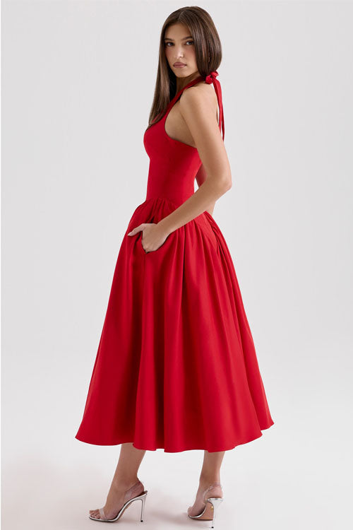 Rowangirl V-Neck Long Dress