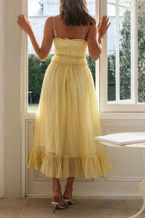 Rowangirl  Long Strappy Patchwork Dress